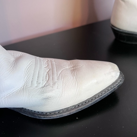 Vittorio Ricci White Cowgirl Boots 6M - Picture 8 of 16